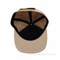 5 paneel geconstrueerde platte rand snapback hoed